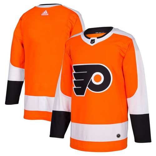 Adidas Flyers Blank Orange Home Authentic Stitched NHL Jersey